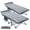 Two Blue COT W gray pad, variant on MOPHOTO Camping Cot for Adults,75" Portable Folding Bed with Pearl Mattress&Carry Bag,Double Layer Oxford Strong Heavy Duty Sleeping Cots