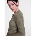 thumbnail image 5 of Scenario Women's Open Knit Cardigan Sweater with Long Sleeves, Lightweight, Sizes XS-XXXL, 5 of 6