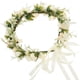 thumbnail image 4 of KAKOWELY Corona de flores de rosa, diadema de flores, corona decorativa para el cabello para novias de boda., 4 of 5