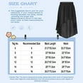 thumbnail image 7 of LiiYii Kids Girls High-Low Chiffon Lyrical Dance Wrap Skirts Contemporary Jazz Latin Dance Outfit Black 16, 7 of 7
