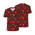 thumbnail image 6 of Rocae Tomatoes And Chili for Breathable Men's Baseball T-Shirt Fashionable Casual Baseball Jersey, Moisture-wicking Sportswear XX-Large, 6 of 9