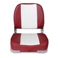 thumbnail image 2 of Leader Accessories New Low Back Folding Boat Seat，White/Red, 2 of 6