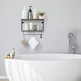 thumbnail image 3 of Bathroom Wall Shelf With Tower Bar, Towel Rack Wall-Mounted Farmhouse Bathroom Shelf, 3 of 3