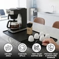 thumbnail image 4 of Silicone Coffee Mat for Countertop, 24”x16” with Dedicated Dish Drying Area, Coffee Bar Mat with Raised Edge, Coffee Maker Mat, Espresso Machine Mat, Coffee Station Mat, Bar Mat for Kitchen Counter, 4 of 6