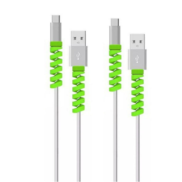 24 Pcs Silicone Charging Cable Protector Set - Spiral Cord Saver