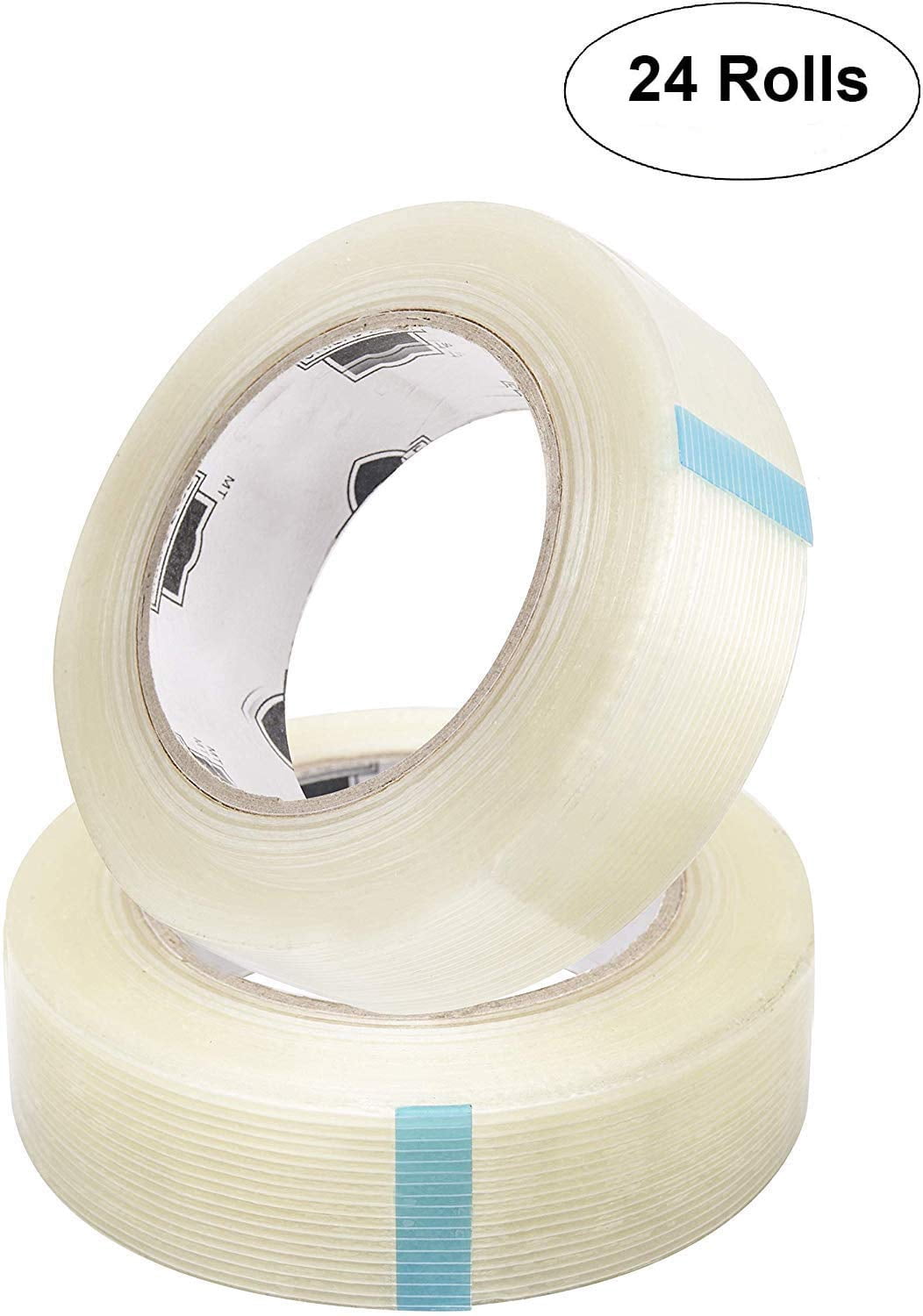 Natural Wide Painters Tape, 1.89 Mil Heavy-Duty Packing Tape, 24 Rolls, 2.84 in x 109 yd