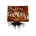 thumbnail image 1 of Precision Metal Art COLORADOROOTS-18PAT-BLK 18 in. State Colorado Roots Steel Laser Cut Wall Art in Patina With Black Roots, 1 of 1