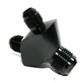 thumbnail image 1 of 3-Way Y-Block Fitting Adapter AN12 12-AN Male to 2X AN8 8-AN Male BLACK 3-Way Y-Block Fitting Adapter AN12 12-AN Male to 2X AN8 8-AN Male BLACK, 1 of 7