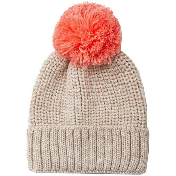Silverfever Cashmere Winter Beanie Pom Pom Hat For Women Slouchy Warm Ski Hats Coral W Fox Fur Walmart Com Walmart Com