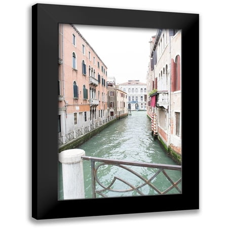 Nan 11x14 Black Modern Framed Museum Art Print Titled - Venice Canal I