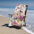 thumbnail image 4 of PHYHOO  Retro Flowers Beach Towel for Adults Kids Microfiber Lightweight Swimming Pool Towels Quick Dry Absorbent Sand Free Large Oversized Bath Towel 30x60in, 4 of 8