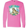 thumbnail image 3 of Inktastic Cat Nap Cute Sleeping Cat Long Sleeve T-Shirt, 3 of 5