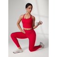 thumbnail image 3 of CRZ YOGA Hugcurve Racerback Longline Sports Bra for Women Size XS-2XL, 3 of 5