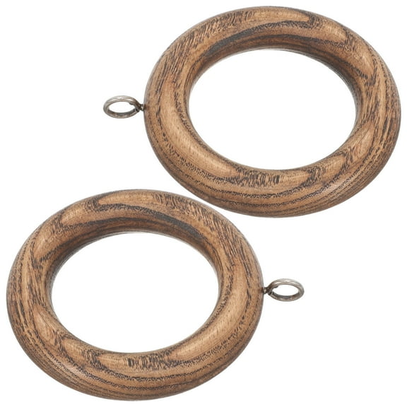 HEATSHAKING Curtain Hanger Wooden Noise Reduction 2Pcs