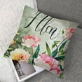 thumbnail image 7 of Hello Spring Pillow Covers  Pink Rose Floral Throw Pillow Covers Summer Flower Shabby Chic Pillow Case for Sofa Bedroom Patio Garden,, 7 of 7