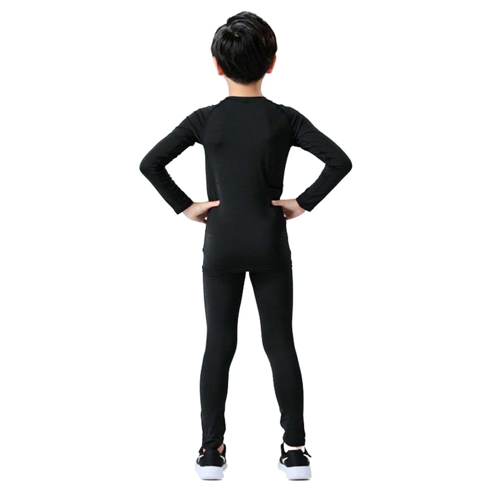 Ensemble 2 Sous-vêtements Thermiques Bébé Garçon - T-shirt & Legging Polaire - Couche Base Froid - Phosphorescent