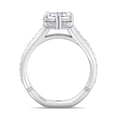 thumbnail image 3 of Kona - Moissanite Emerald Cut Lab Diamond Detailed Engagement Ring, 3 of 4