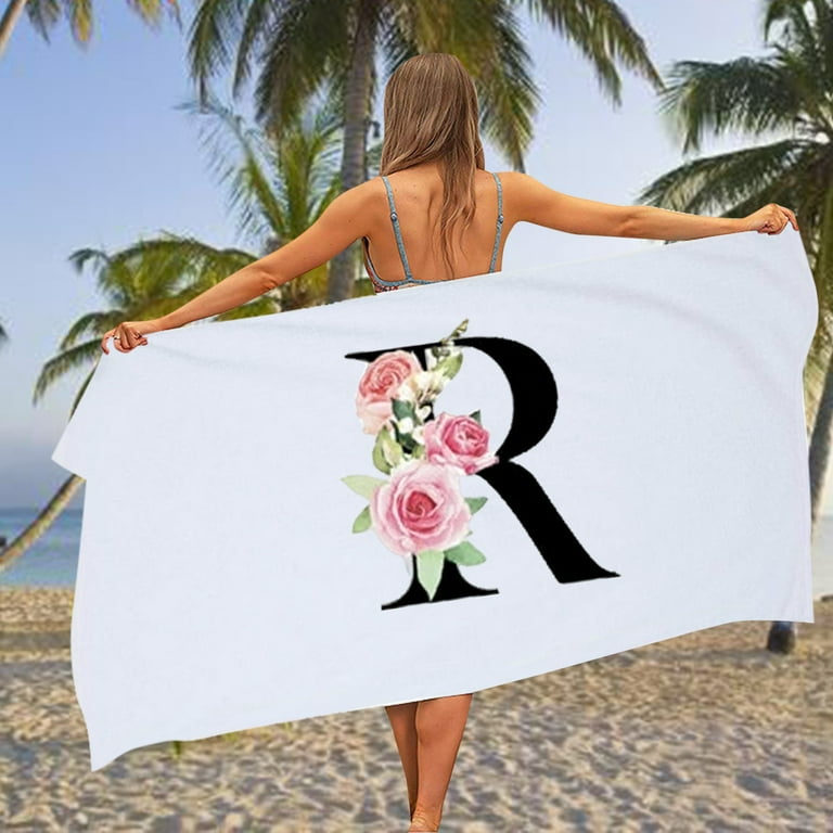 Alphabet bath towel sale