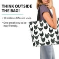 thumbnail image 2 of Honeii Retro Rooster Print Tote Bag for Women, Foldable Tote Bag Large Shoulder Bag Top Handle Handbag for Travel, Work, 2 of 8