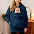 thumbnail image 6 of NOLDARES Cat Pouch Hoodie Kitten Puppy Holder Pullover Top Large Pouch Pet Carrier Sweatshirt for Women,Blue,XXL, 6 of 7