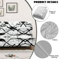 thumbnail image 3 of SCRAWLGOD Splash Print Black White Futon Cover for Armless Sofa Bed, Scratch-Resistant Futon Mattress Covers Couch Cover Protector with Elastic Bottom for Cats and Dogs, 3 of 7