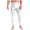White, variant on Haitryli Men's Shiny High Waist Leggings Stretch Compression Pants for Gym Clubwear Performance Grey L