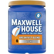 Maxwell House Light Roast Breakfast Blend Ground Coffee, 38.8 oz. Canister