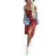 thumbnail image 4 of Sunloudy Vestido floral de verano para mujer, estampado de flores, correa de espagueti, sin mangas, de una pieza con abertura alta para damas, rojo/verde/azul Sunloudy  S M L XL, 4 of 8