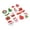 B, variant on 15Pcs Christmas Decoration Iron on Santa Snowman Tree Sew on Embroidered Applique Badges for Festival