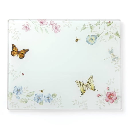 Lenox Butterfly Meadow Glass Cutting Board Large