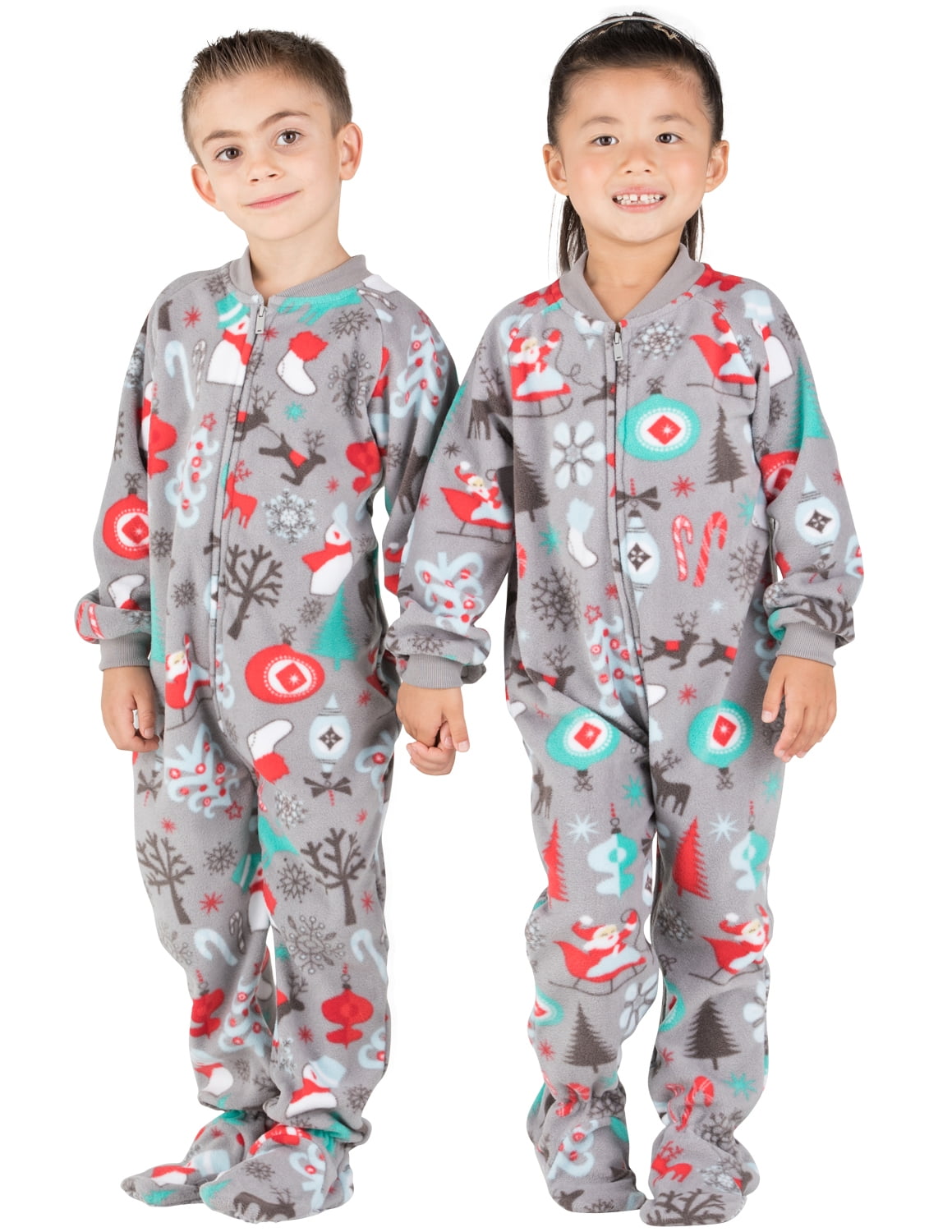 walmart footed pajamas baby