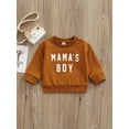 thumbnail image 2 of xiaxaixu Pull Bébé Chaud à Manches Longues Col Rond Lettre Pull Design Imprimé, 2 of 8
