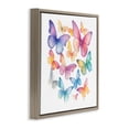 thumbnail image 2 of Stupell Industries Bohemian Rainbow Butterflies Rabble Brown Floating Frame Canvas Art, 25 x 25, by Creative Studio, 2 of 8