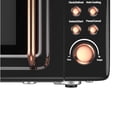 thumbnail image 4 of GLACER GT-23853GDEP Horno microondas retro grande de 700 vatios, con encimera de acero laminado en frío, temporizador, plato giratorio de vidrio, configuraciones de cocción preprogramadas y pantalla, 4 of 5