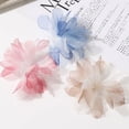 thumbnail image 5 of Nvzi mesh fabric flower Light Pink 20 pieces, 4.9 * 4.9 inches, DIY party flower accessories for wedding headbands, pre installed lightweight hair accessories, dress hats, handicrafts, 5 of 5
