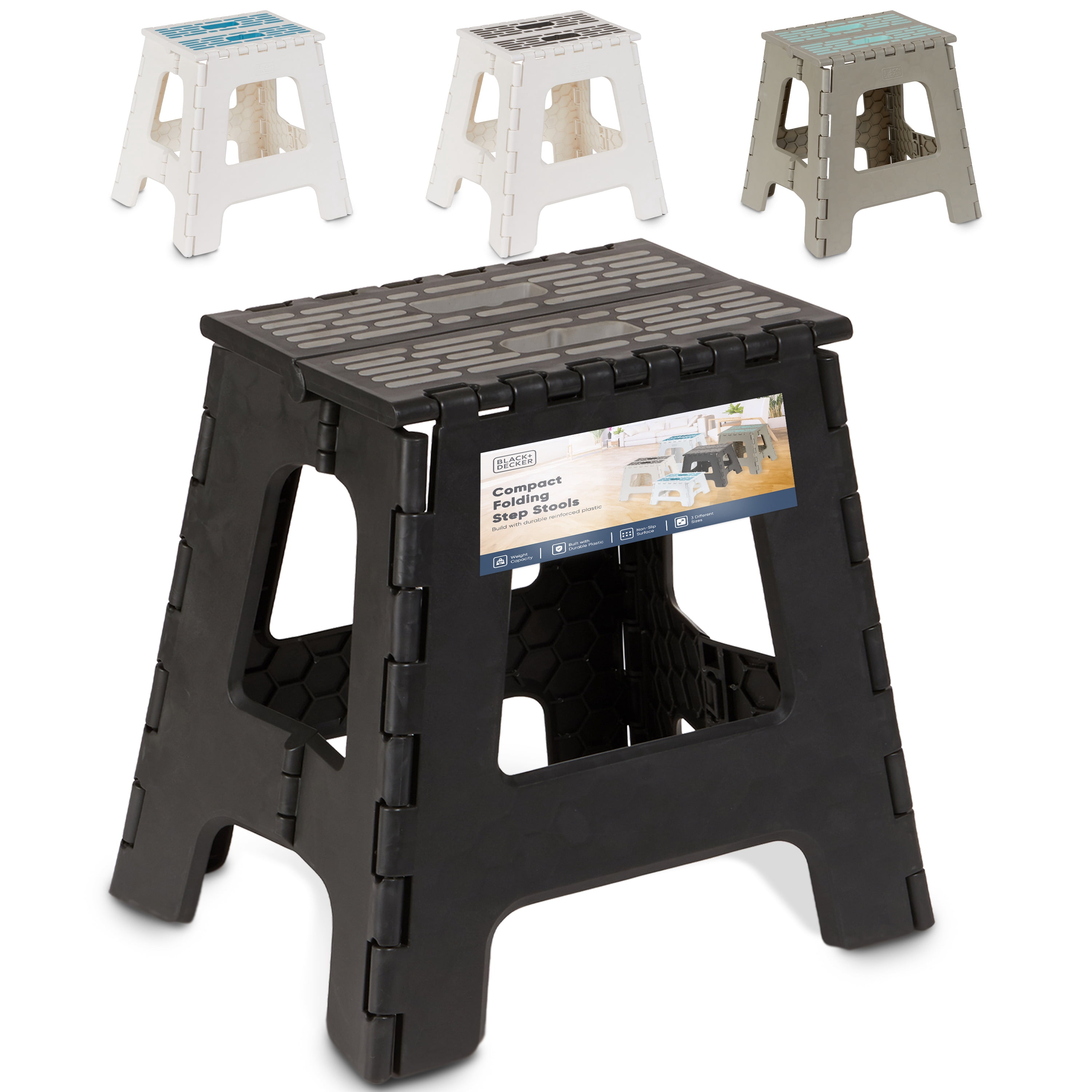 BLACK+DECKER Carbon Fiberglass Folding Step Stool with Carry