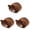Brown 3PCS, variant on Small Animals House Small Pet Hamster Hanging Bed House Cute Winter Warm Pig Hedgehog Bed House Cage Nest Hamster Accessories, Brown 1PC