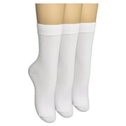 ELYFER 3 Pairs Women Thin Bamboo Above Ankle Seamless Toe Dress, Trouser, Crew Socks for Business or Casual  Ultra Soft, Lightweight, Comfortable, Breathable Socks