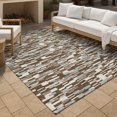 thumbnail image 3 of Addison Rugs Chantille Indoor/Outdoor Transitional Geometric Chocolate Machine Washable Rectangle Rug, 5' x 7'6", 3 of 8