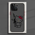 thumbnail image 3 of Funda de teléfono Sanrio Hello Kitty para iPhone, 15, 14, 13, 12, 11 Pro Max, mini, XS, XR, X, 8, 7, 6 Plus, SE, cubierta translúcida esmerilada de TPU, 3 of 5
