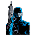 thumbnail image 3 of CafePress - G.I. Joe Snake Eyes With Gun Men's Value T Shirt - Men's Classic Cotton T-Shirts, 3 of 3