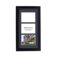 thumbnail image 2 of CreativePF- 3 Opening Black Picture Frame Holds 5 by 7-inch Media with 10x20-inch Black Mat Collage Including Full Strength Glass, Alphabet Photography, 2 of 5
