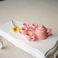thumbnail image 2 of Esquirla 5 Pieces Porcelain Ceramic Tea Set Pretend Play Kids Toy Mini Kitchen Playset, 2 of 8