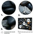thumbnail image 3 of Designart "Patterns on the Rocky Beach V" Nautical & Beach Floater Framed Wall Art Living Room, 3 of 7