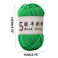 thumbnail image 3 of Byujiro 5-Ply Braided Cotton Yarn DIY Doll Sweater Skein Beginner-Friendly Craft, 1.76oz Skein, 3 of 6