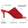 thumbnail image 3 of Journee Collection Womens Leighton Soft Knit Slip On Open Toe Pumps, 3 of 6