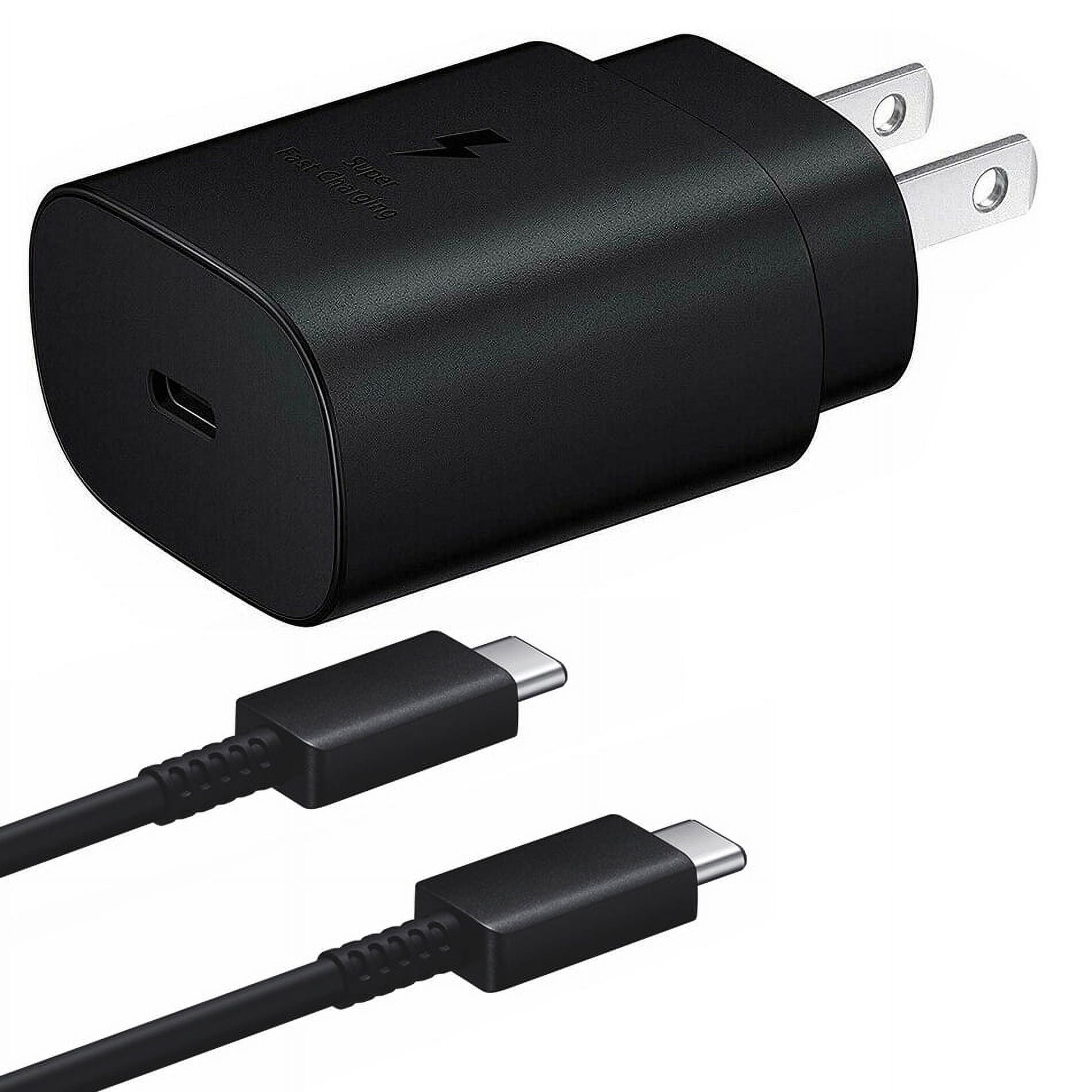 Samsung Galaxy 25W Super Fast Charger, Adaptive Fast Charging Wall Charger Plug with USB Type C Cable Replacement for Samsung Galaxy S9 S9 Plus S23 / S23+ / S23 Ultra Plus S10 S10+ Plus Note 9 Note20