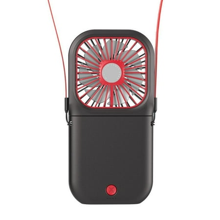 

1111Fourone Mini Hanging Neck Fans Portable Folding USB Small Fan Mute Power Bank Handheld Desktop Multi Function Charge Fan