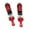 Red, variant on Almencla 2Pcs 1:16 Hydraulic Front and Rear Shock Absorbers Accessories Durable Easy to Install Replacement for 16101 16104 RC Car Argent