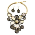 thumbnail image 4 of Conjunto de collares y pendientes jinwen joyería colgante tiara Medieval flexible para fiesta, 4 of 8
